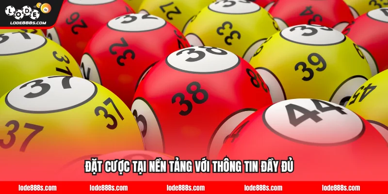 Đặt cược tại nền tảng với thông tin đầy đủ