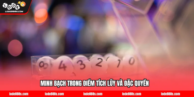 Minh bạch trong điểm tích lũy và đặc quyền tương ứng